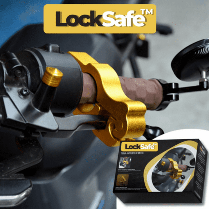 Trava Antifurto para Motos - LockSafe