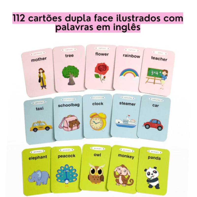 Card Kids Bilíngue - O Brinquedo Educacional para Aprender Inglês
